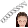 Generic Pettini per capelli con filo metallico, per rifinire i capelli, elastici invisibili, pettini laterali elasticizzati per capelli, frangia per capelli, accessori per donne e ragazze