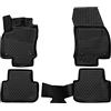 ELEMENT Set di Tappetini Auto in Gomma TPE 3D per Volkswagen Tiguan II | 2016-2024 | 100% adatti perfettamente, Gomma Auto Robusti, Tappetini Universali, Tappetini 3D per Interni Auto