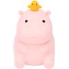 Ausla Luce Notturna Ippopotamo, Luce Notturna per Bambini Ricaricabile Tramite USB in Silicone con Controllo del Tocco, Lampada da Comodino a Calda 1200mAh, per Cameretta degli Animali Carini per