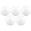 MCE-Commerce A31005 - Palline in polistirolo, Ø 10 cm, lisce e durevoli, 5 pezzi, per fai da te, modellismo, progetti creativi, colore: Bianco
