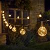 Garden Mile Luci da giardino per esterni, 10 luci a LED da 9,5 m, impermeabili, per interni ed esterni, per giardino, patio, casa, feste, matrimoni, festival, decorazione (bianco caldo)