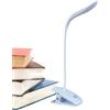 Generico Lampada Da Scrivania A LED Con Clip - Luce Da Studio Per Studenti A 3 Luminosità Per La Cura Degli Occhi, Dispositivo Di Illuminazione Con Morsetto Per Camera Da Multiuso | Lampada Da Lettura Da