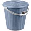 Stefanplast 3667 Secchio con Coperchio, Plastica, Blu, 30 x 30 x 28.5 cm