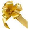 Bolis - 50 coccarde bianche - 3 cm - per matrimonio, auto, casa, battesimo, laurea, comunione - grande fiocco oro