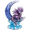 Nemesis Now U5028R0 - Statuetta a forma di mezzaluna, drago, in poliresina, misura unica, colore: viola metallizzato