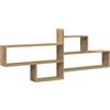 vidaXL Mensola a Parete Rovere Artigianale 167,5x18x68 cm Truciolato, scaffale a Muro, scaffale espositivo, espositore a Muro, scaffale pensile