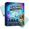 Generico Pastiglie Lavatrice Pulizia | Smacchiatore Naturale Odori | Pulitore per Lavatrice Carica Frontale e Top 12 Pezzi - per Animali Domestici Residui Sporco Grasso