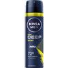 NIVEA Men Deep Sport Antiperspirant Spray 150Ml, soluzione articolo sportivo per attività outdoor