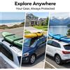 Portapacchi morbido per auto per tavole da surf, windsurf, sci, kayak e