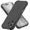 ORETECH Magnetica Cover per iPhone 17 6,3"con [2 x Vetro Temperato],[Compatibile con Mag-Safe][Protezione Fotocamera Integrata] Custodia Ultra Sottile Silicone Anti-Graffio TPU Antiurto-Nero