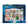 RAVENSBURGER 01758 PUZZLE DA 1000 PZ. CITTA' DI NATALE
