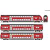 ROCO 6210144 SET 3 PEZZI CARROZZE A DUE PIANI DB AG