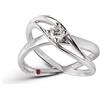 ALFIERI & ST. JOHN Anello infinito in oro con diamante ct. 0,30