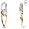 ALFIERI & ST. JOHN Orecchini atena pendenti in oro con diamanti ct. 0,25