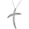ALFIERI & ST. JOHN Collana 1977 a croce in oro con diamanti ct 2,22