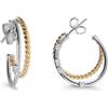 ALFIERI & ST. JOHN Orecchini eterna in oro con diamanti ct. 0,16