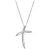 ALFIERI & ST. JOHN Collana con croce diamanti ct. 0,18