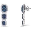 ALFIERI & ST. JOHN Orecchini trilogy allure con zaffiro ct. 2.06 e diamanti ct. 0,66