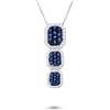 ALFIERI & ST. JOHN Collana trilogy allure in oro con zaffiri ct. 1,03 e diamante ct. 0,33