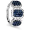 ALFIERI & ST. JOHN Anello trilogy degradè allure in oro con zaffiri ct. 1,40 e diamanti ct. 0,37