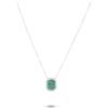ALFIERI & ST. JOHN Collana in oro allure con smeraldi ct. 0,40 e diamanti ct. 0,11