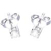 ALFIERI & ST. JOHN Orecchini punto luce Alfieri & St. John in oro bianco con diamanti ct 0,70, colore G e purezza SI 1