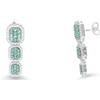 ALFIERI & ST. JOHN Orecchini trilogy allure con smeraldi ct. 2.06 e diamanti ct. 0,66