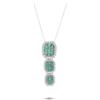 ALFIERI & ST. JOHN Collana trilogy allure con smeraldi e diamanti