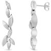 ALFIERI & ST. JOHN Orecchini foglie con diamanti ct. 0,22