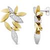 ALFIERI & ST. JOHN Orecchini foglie pendenti con diamanti ct. 0,80
