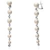 CHANTECLER Orecchini cherie in oro con diamanti e perle