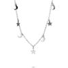 LUXURY MILANO Collana in argento con stelle e luna