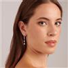 BROSWAY Orecchini affinity in acciaio con perle e zirconi