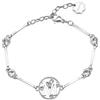 BROSWAY Bracciale chakra in acciaio lettera m
