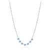 BROSWAY Collana symphonia in acciaio con zirconi azzurri