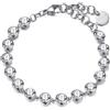 BROSWAY Bracciale symphonia in acciaio con zirconi bianchi