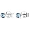 BROSWAY Orecchini fancy punto luce in argento con zircone azzurro