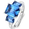 BROSWAY Anello fancy in argento e zirconi bianchi