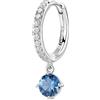 BROSWAY Mono orecchino in argento con zircone azzurro