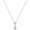 BROSWAY Collana fancy in argento con zircone bainco a goccia