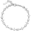 BROSWAY Bracciale fancy in argento con zirconi bianchi