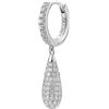 BROSWAY Mono orecchino fancy in argento con zirconi bianchi