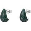 BROSWAY Orecchino fancy in argento con zirconi verdi