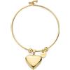 S'AGAPO' Bracciale stellar rigido con pendente a cuore