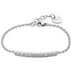 S'AGAPO' Bracciale dazzly con cristalli in acciaio