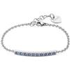 S'AGAPO' Bracciale dazzly con cristalli azzurri
