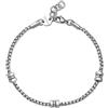 S'AGAPO' Bracciale ripple in acciaio