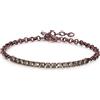 S'AGAPO' Bracciale tennis tricky con cubic zirconia di colore smeraldo