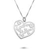 DESIDERI PREZIOSI Collana in argento rodiato con pendente a forma di fiore