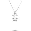 DESIDERI PREZIOSI Collana in argento rodiato con pendente bimba
